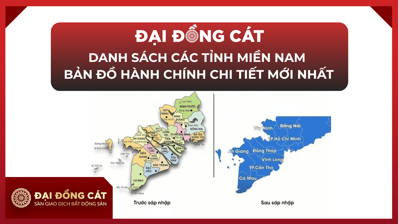 Danh Sách Các Tỉnh Miền Nam Bản Đồ Hành Chính Chi Tiết Mới Nhất